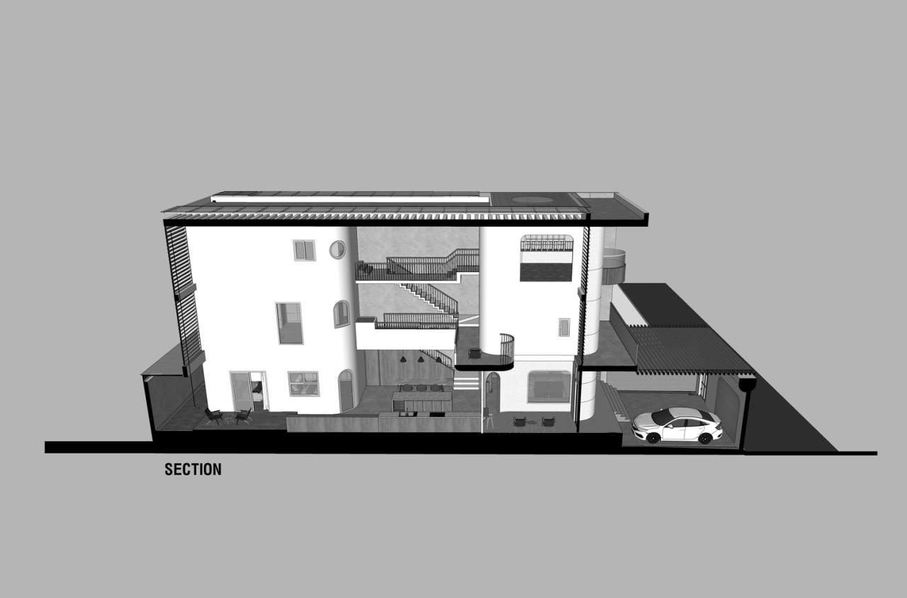 回归老街区的温暖森林露营灵感下的暮年居所别墅设计