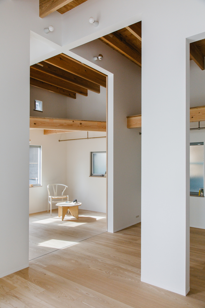 九宫格划分不规则五边形不同规格的开口日式住宅设计