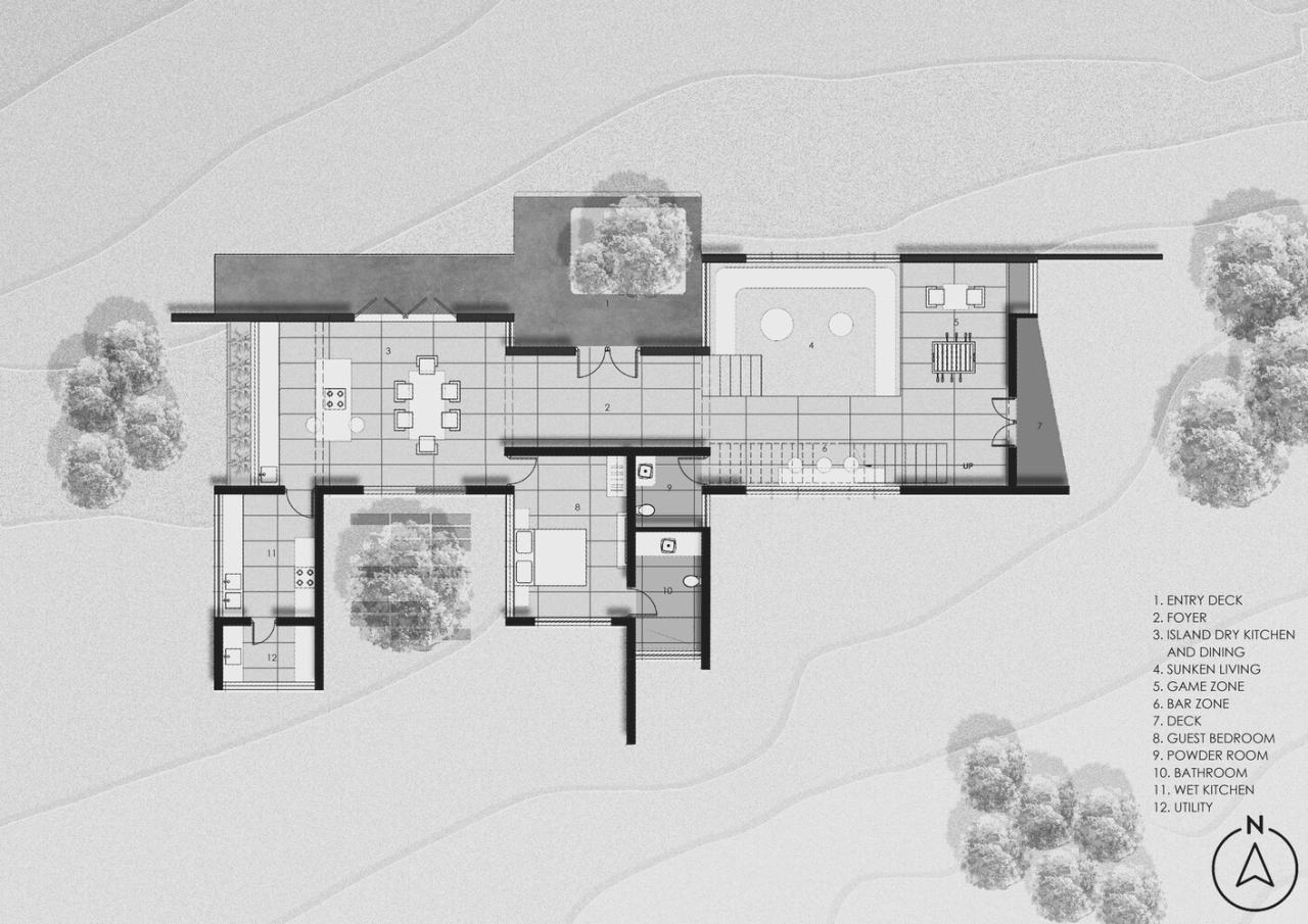 对环境气候材料研究响应与自然完美对话的别墅设计