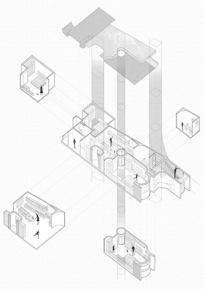 住宅 + 工作室设计风水难题下的曲线建筑智慧