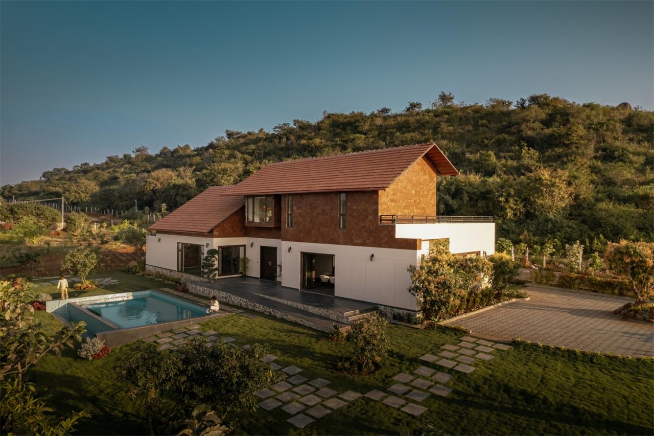 对环境气候材料研究响应与自然完美对话的别墅设计