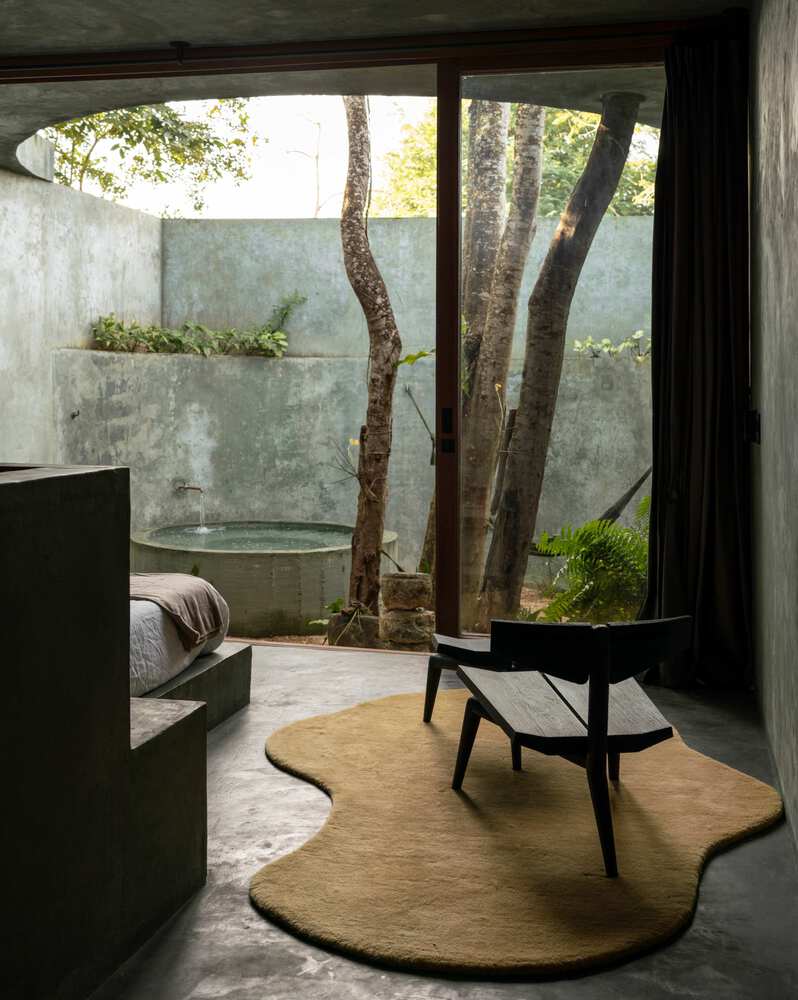 从天然井与洞穴汲取灵感光影交织下感知时间的度假屋设计