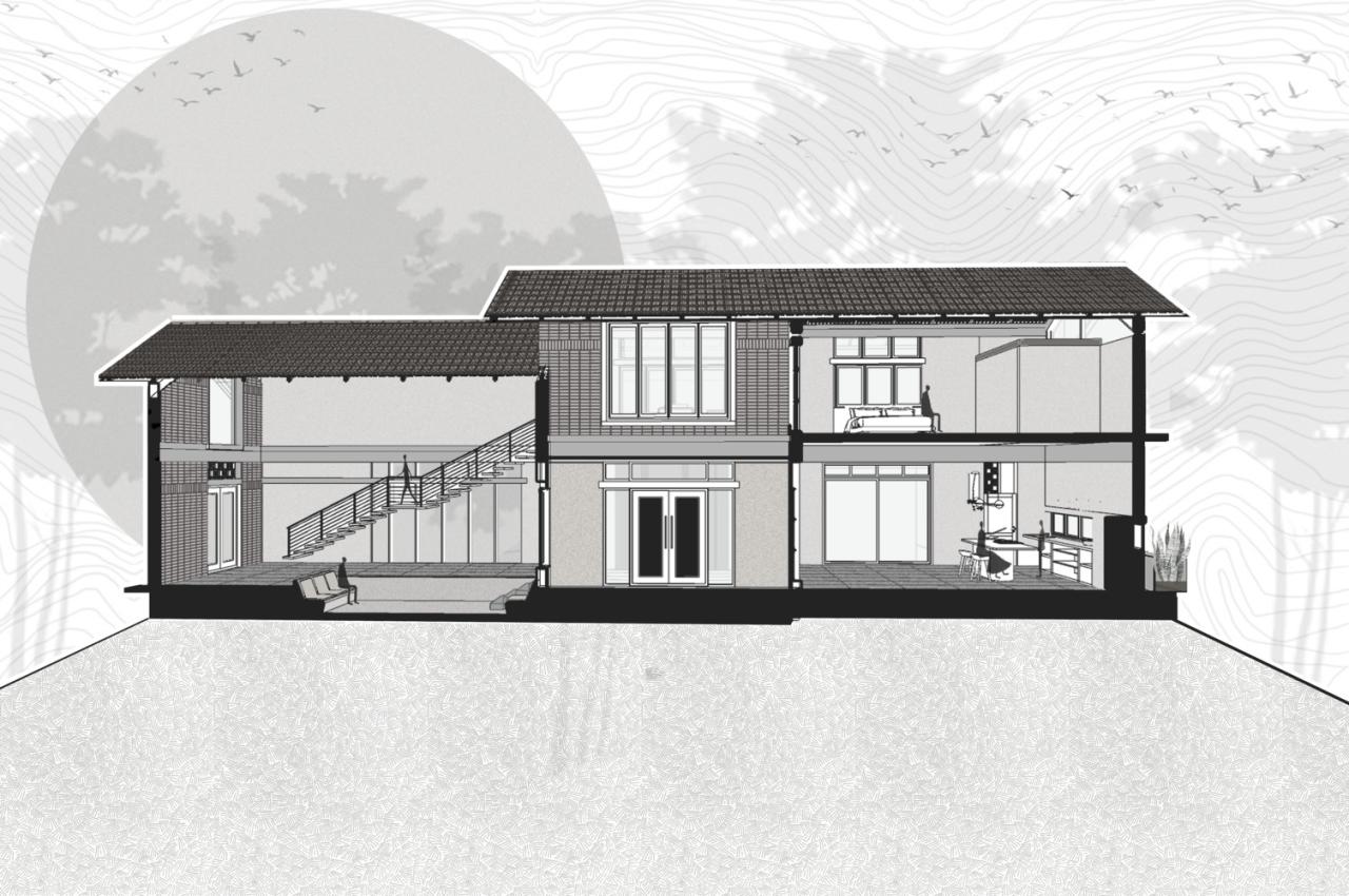 对环境气候材料研究响应与自然完美对话的别墅设计