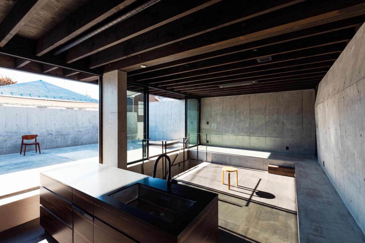 混凝土与木材交织的独特神秘体验静谧栖居的住宅设计