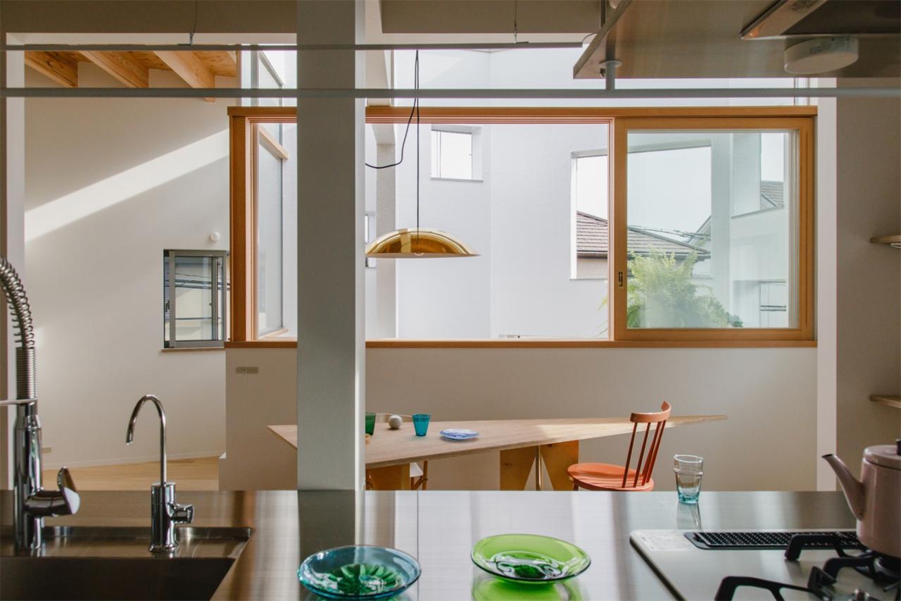 九宫格划分不规则五边形不同规格的开口日式住宅设计