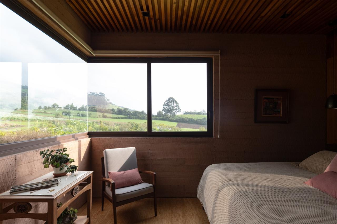 移动不同角度观察景观动态自然情感体验的别墅设计