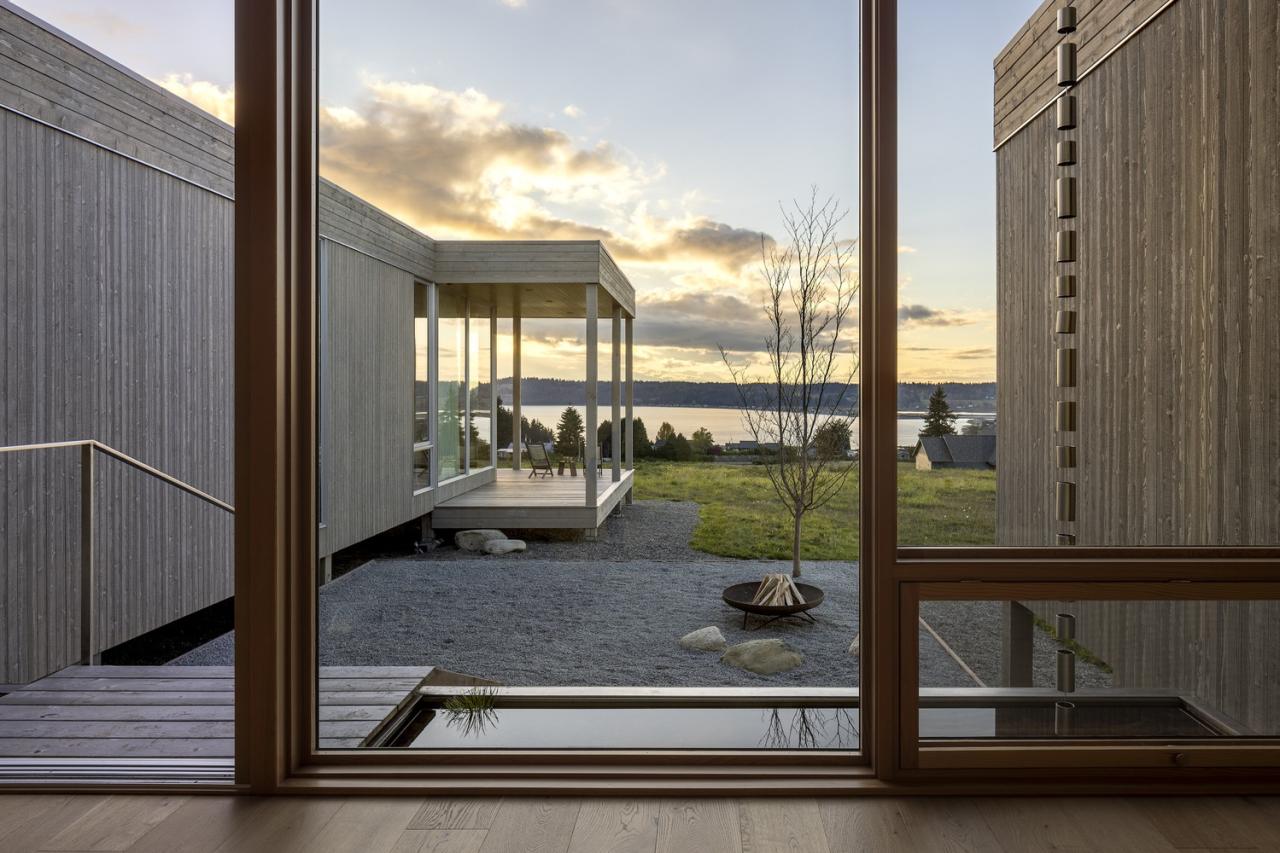 漂浮在草地上的冥想之屋禅意静修的度假屋设计