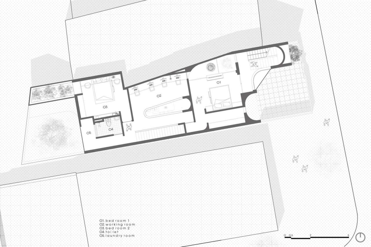 住宅 + 工作室设计风水难题下的曲线建筑智慧