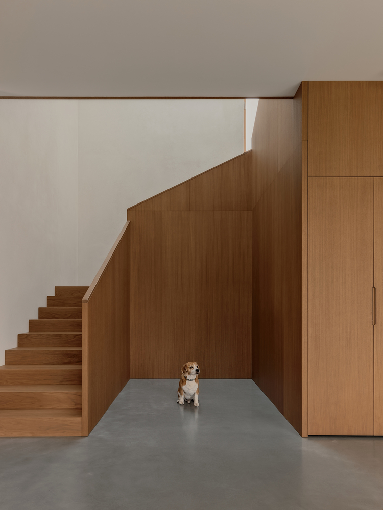 温暖自然流畅细节简洁线性对称韵律的极简别墅设计