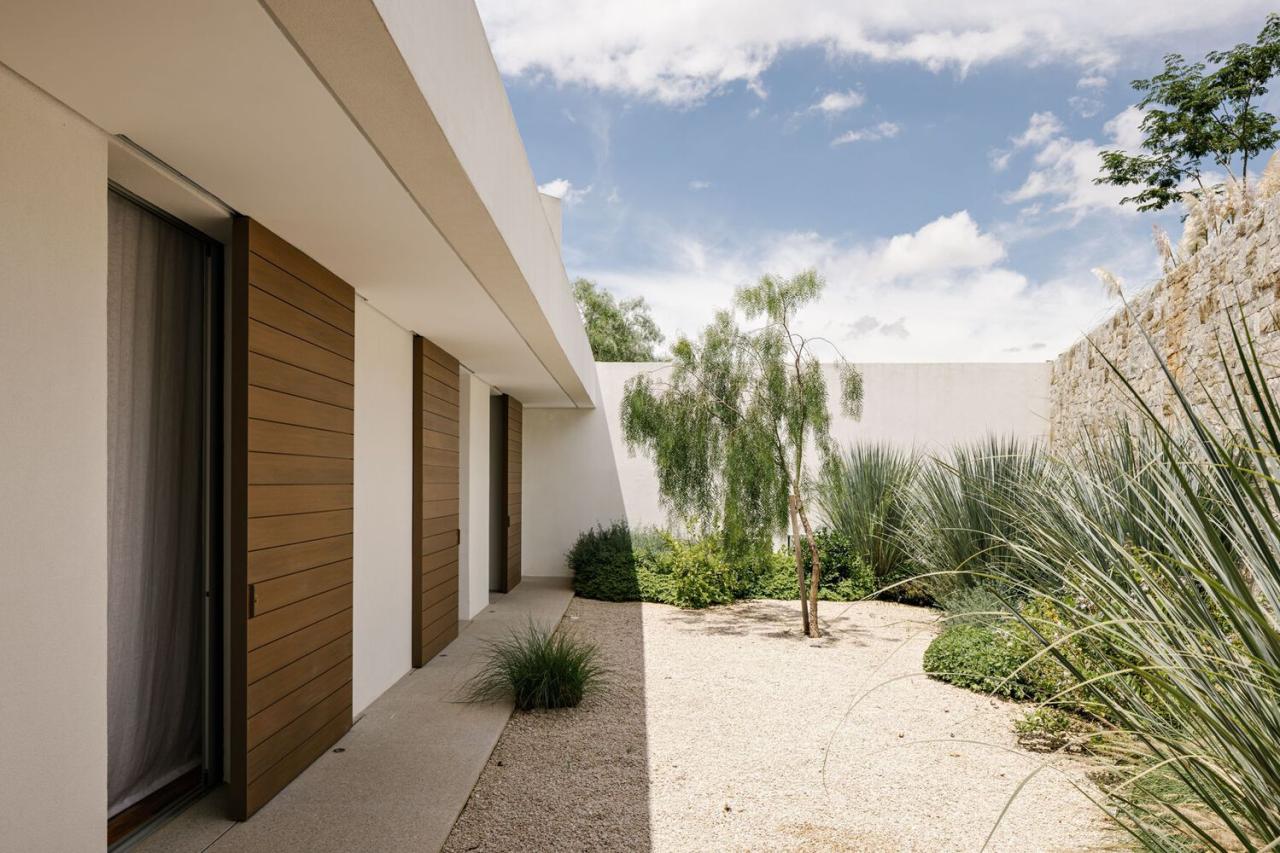 借地势嵌入地下打造庭院核心自然延伸的度假屋设计