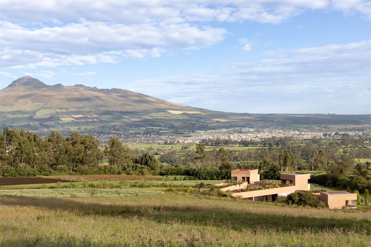 移动不同角度观察景观动态自然情感体验的别墅设计