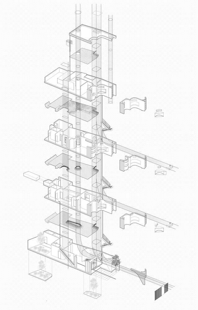 住宅 + 工作室设计风水难题下的曲线建筑智慧