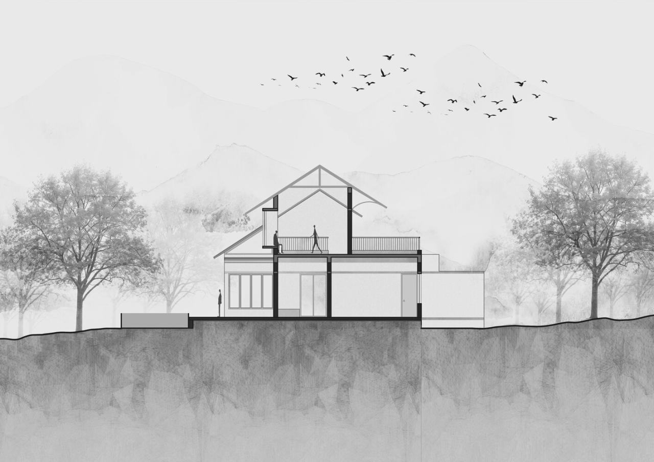 对环境气候材料研究响应与自然完美对话的别墅设计