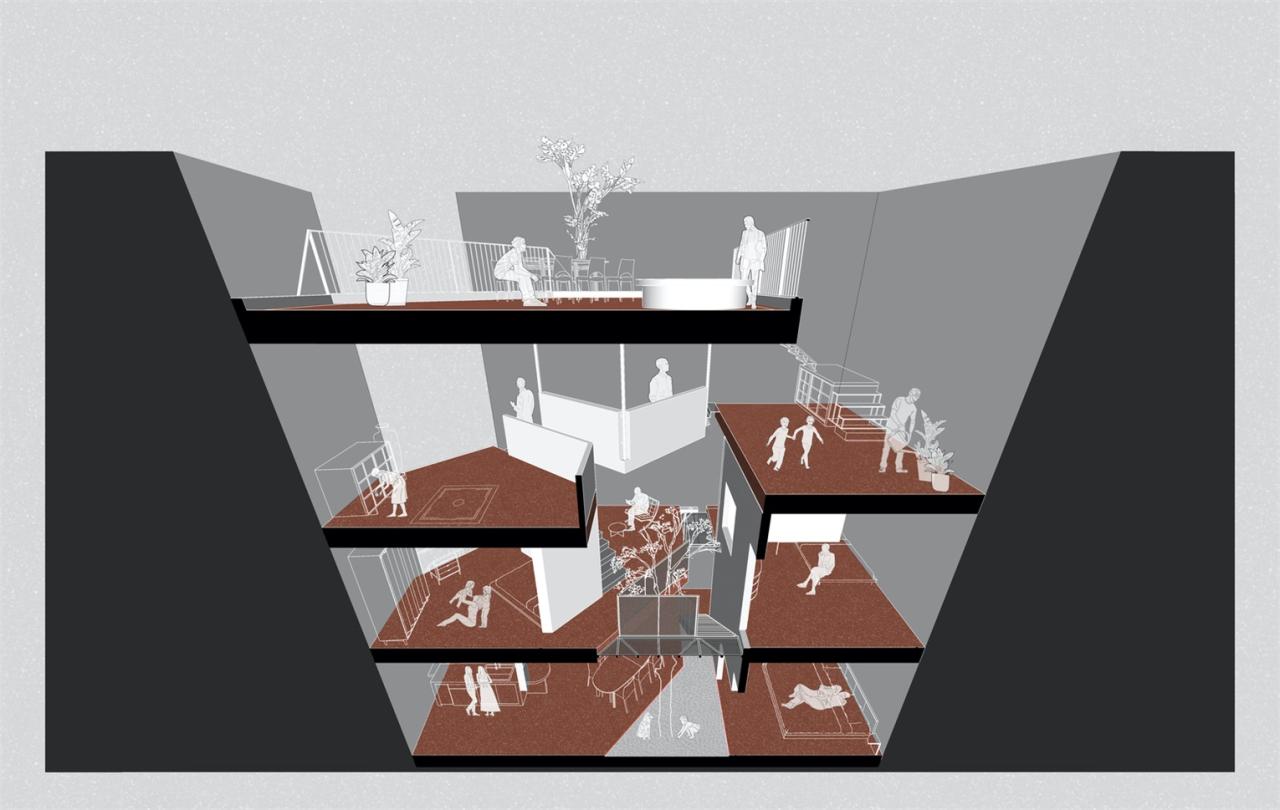 城市小巷夹缝中的山谷秘境承载亲情时光的别墅设计