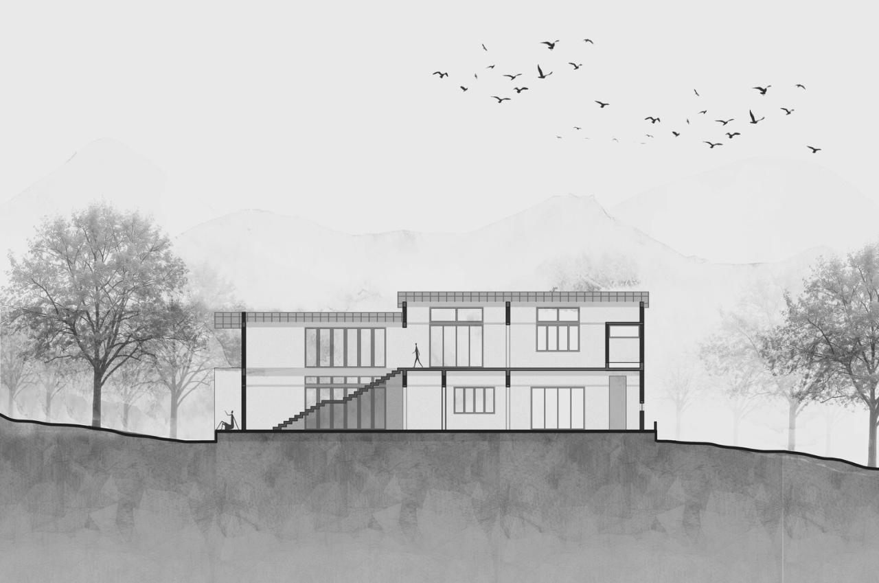 对环境气候材料研究响应与自然完美对话的别墅设计