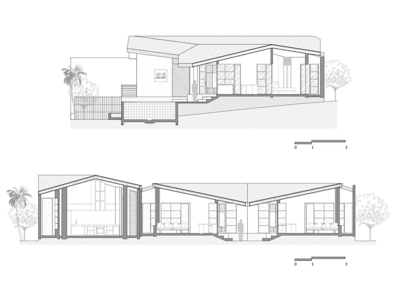 诗意森林里的侘寂之境翻转屋顶下的自然别墅设计