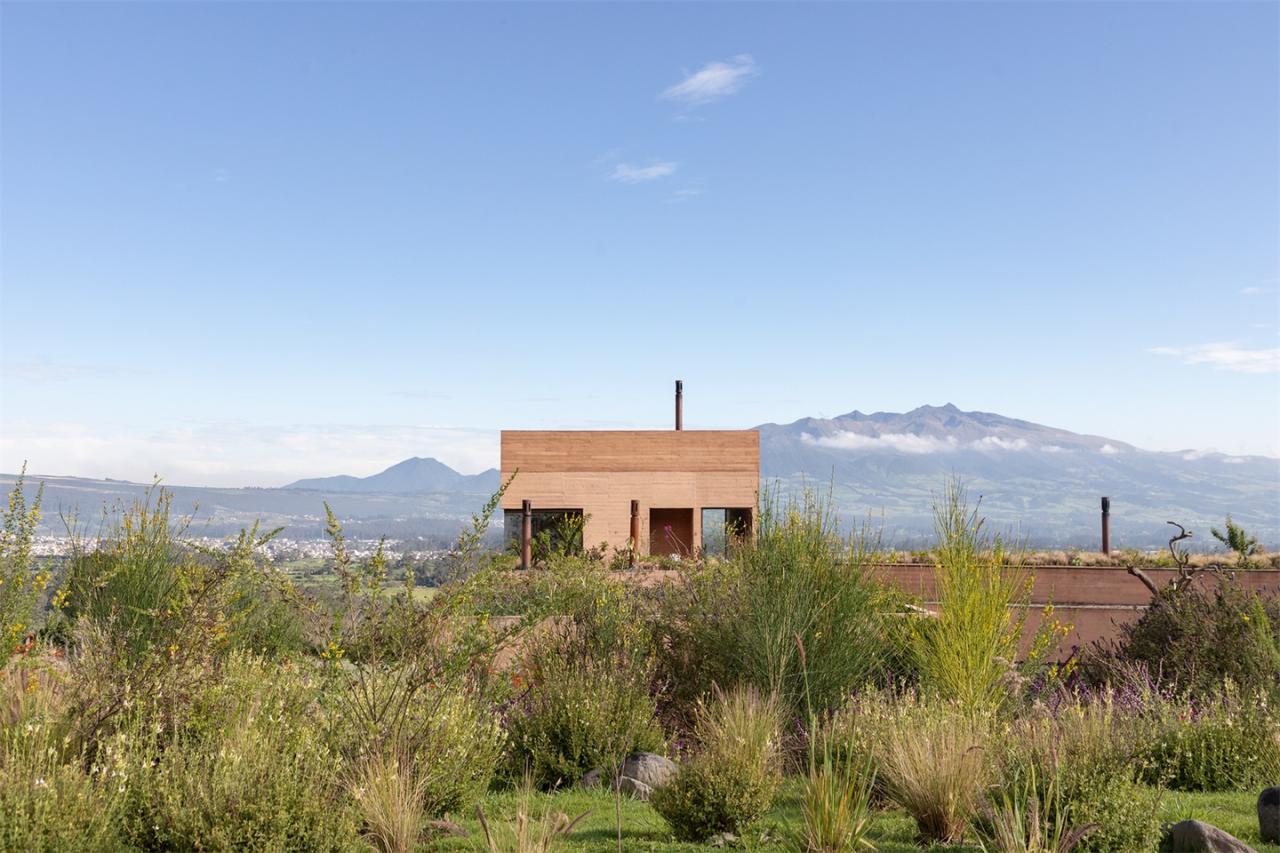 移动不同角度观察景观动态自然情感体验的别墅设计